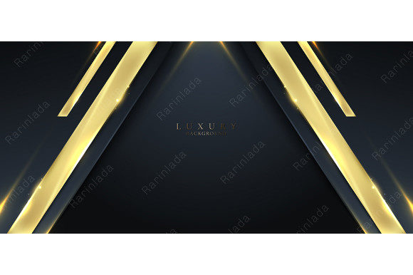 3D Luxury Abstract Blue Stripes Shapes