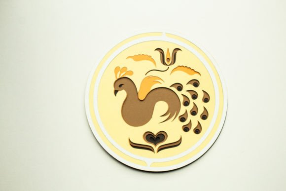 Bringing Folk Art to Life with the Pennsylvania Dutch Hex Sign - Bird Layered Design