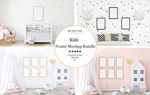 Bringing Your Kids' Art to Life with the Kids Frame Mockup Bundle