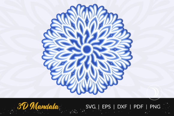 Crafting Depth: The 3D Multilayer Mandala SVG