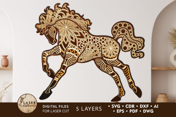 Create Stunning 3D Horse Art with Multilayer Cut Files
