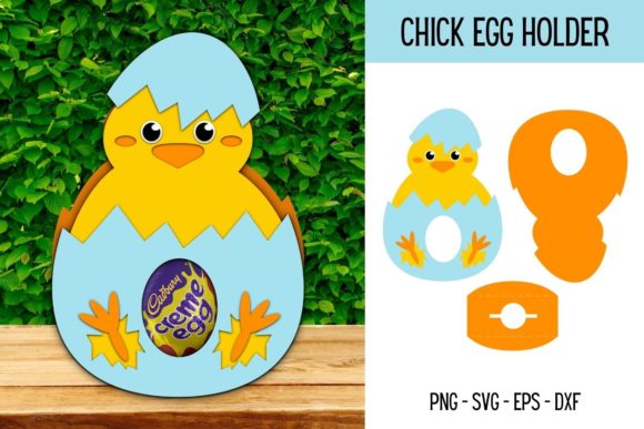 Creative Easter Chick Egg Holder SVG Designs