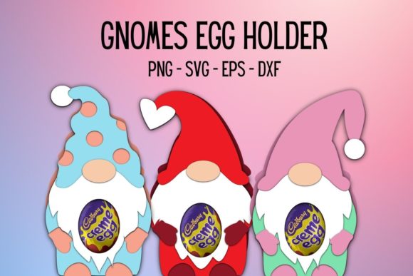 Creative Spring Projects with Gnomes Egg Holders SVG Designs