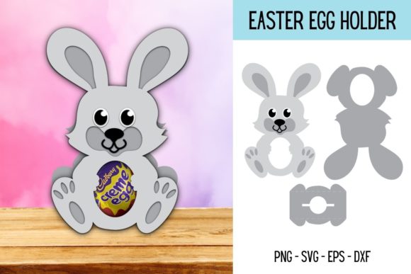 Elevate Spring Designs with Hare Egg Holder SVG