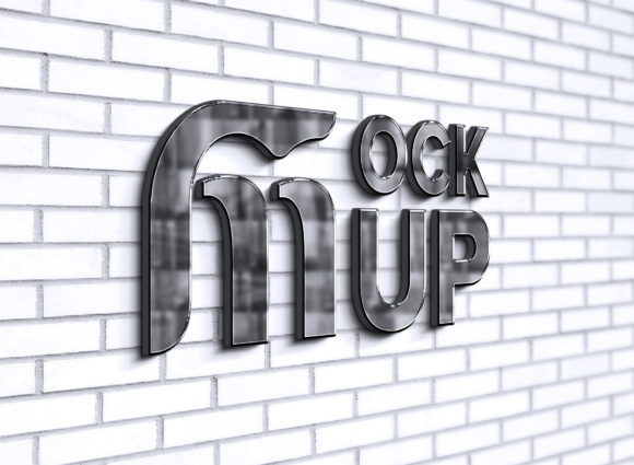 Elevate Your Brand Identity with a Black Chrome 3d Logo Mockup