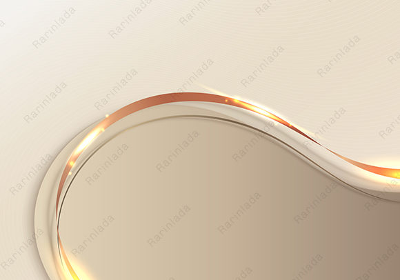 Elevating Brand Perception with the Luxury Template 3D Golden Wave Shape