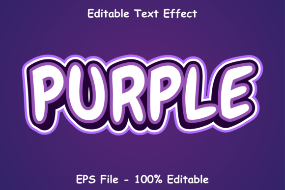 Elevating Digital Branding with the Purple Text Effect with 3d Style