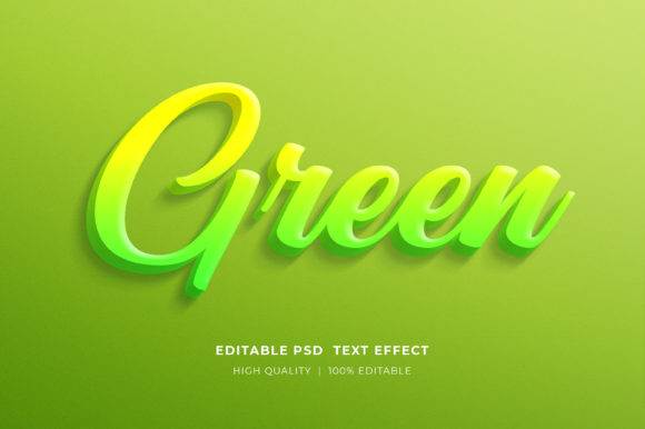 Evaluating the Green Editable Text Effect Mockup for Modern Design Projects