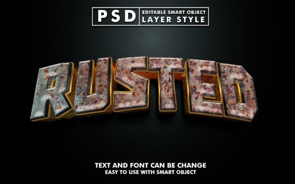 Mastering the 3d Realistic Rusted Text Effect