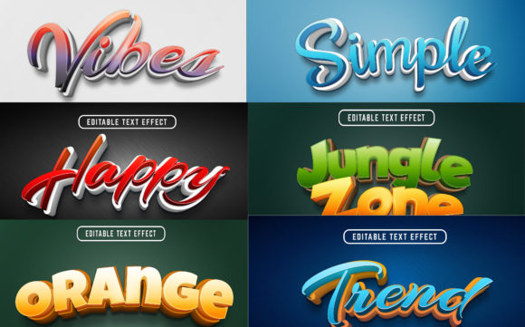 Mastering the Set of 3D Editable Text Effect for Pro Designs