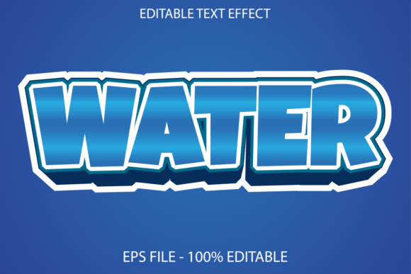 Mastering Water Text Effect with 3D Style