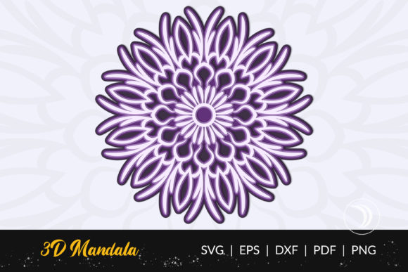 Stunning 3D Multilayer Mandala Cut File Designs