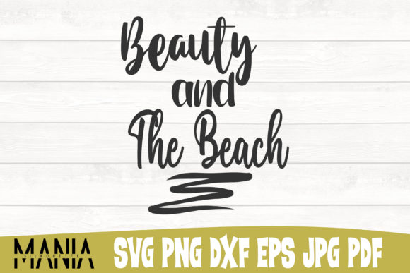 Unlock Summer Vibes with the Beauty and the Beach SVG Cut File Design