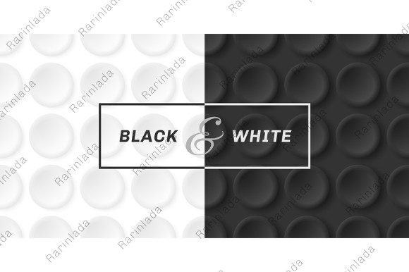 Unlocking Design Potential with a 3D Black White Circles Embossed Pattern